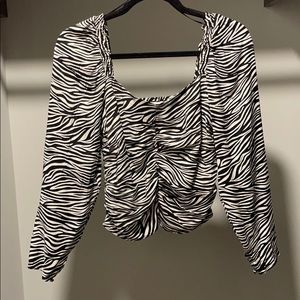 ZEBRA PRINT BLOUSE